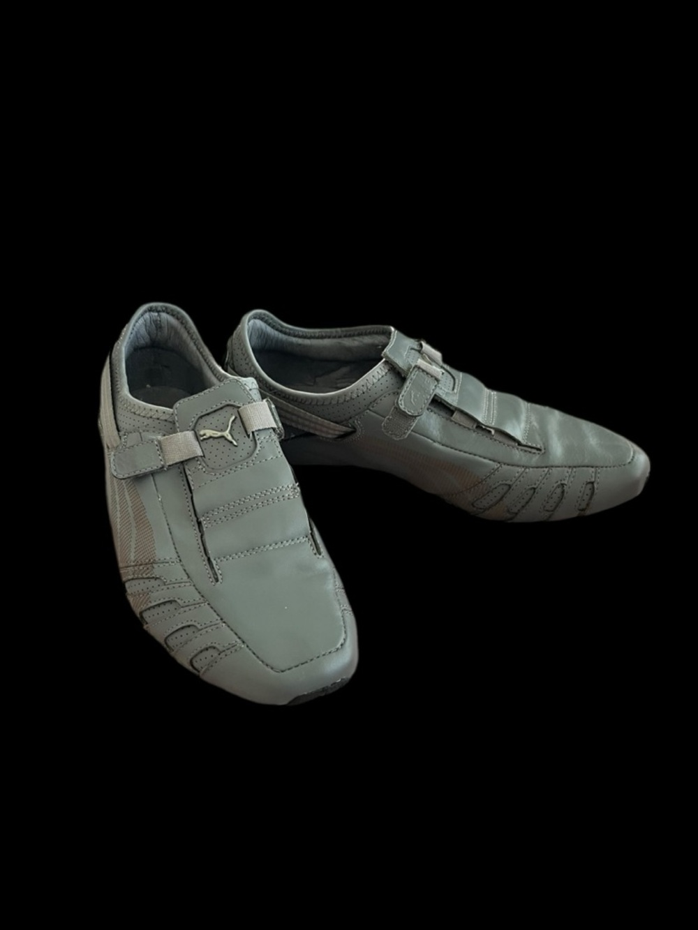 Puma Vedano V Motorsport Driving Shoe In Steel Grey Size Men 7 1/2 Y2K Retro